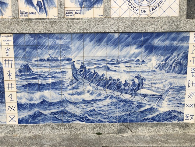 Rescue depicted in Azuleis (blue tiles)